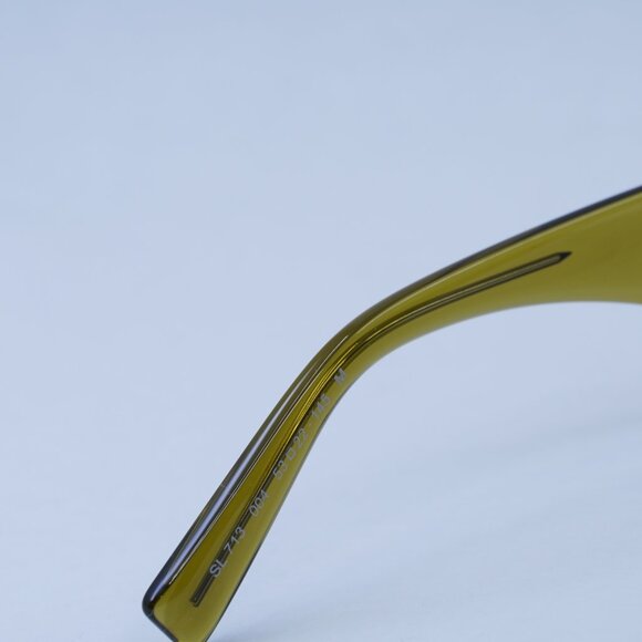 ?️ New Saint Laurent SL713 004 Sunglasses - Green Frame, Brown Lenses main image 5